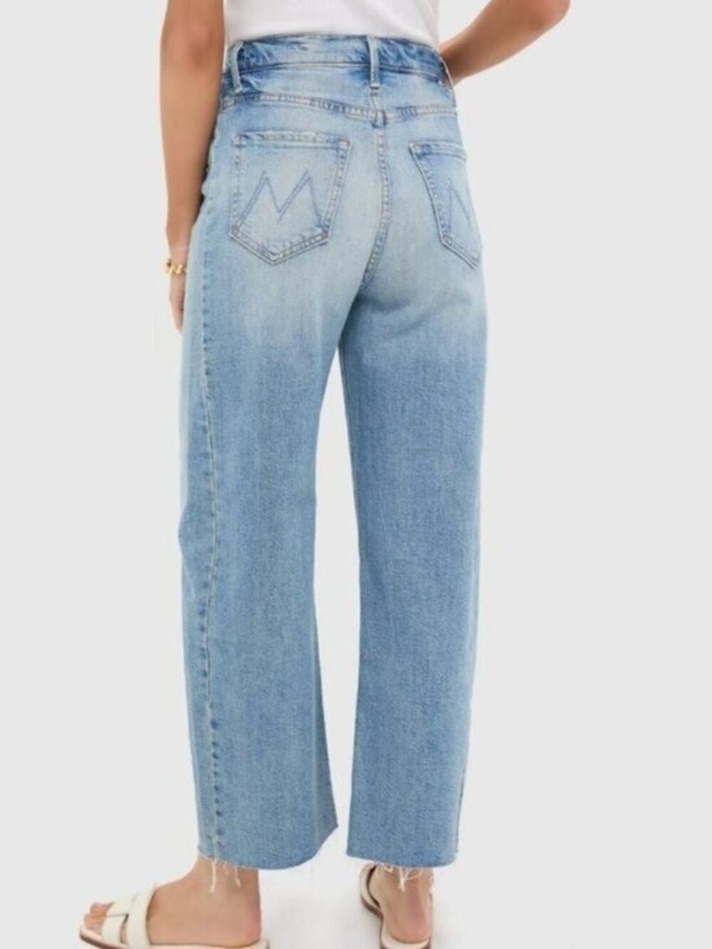 New! Mother The Half-Pipe Ankle Fray Barrel Jeans - Picture 2 of 8